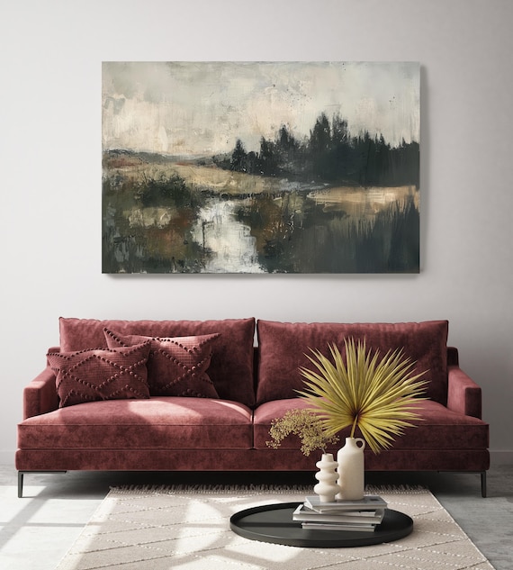 Countryside Charm-7 – Rustic Landscape Canvas Print, Scenic Wall Art, Nature-Inspired Home Décor