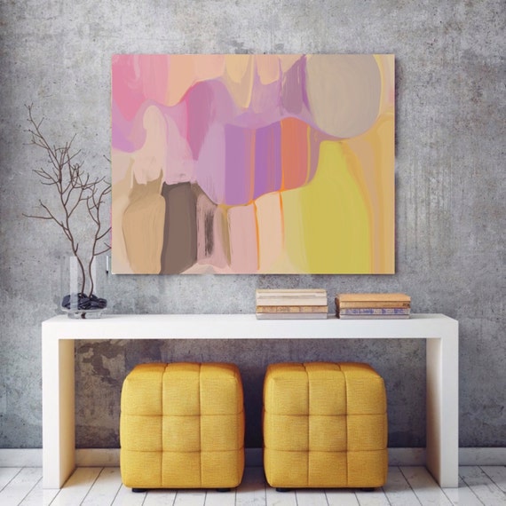 Pure Emotion 2. Abstract Art, Wall Decor, Extra Large Abstract Colorful Contemporary Canvas Art Print up to 72" by Irena Orlov