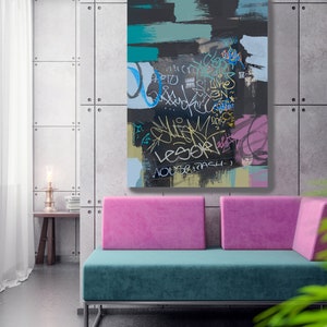 A Trivial Consequence ART Graffiti, Street Art, Graffiti Wall Art Street Art Painting Large Canvas Print Graffiti Canvas Wall Art