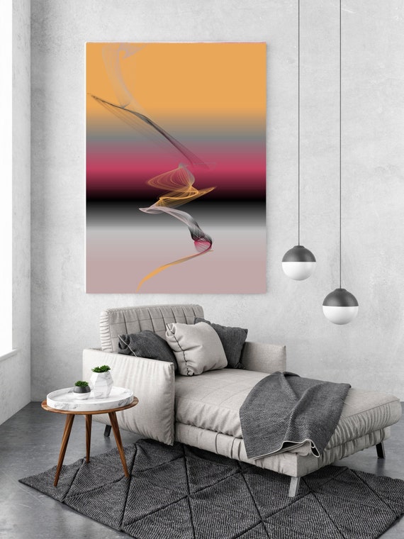 Amarige, Extra Large wall art, Abstract Painting,Yellow Red Pink painting, Large Canvas Art, Paintings On Canvas, New Media Painting, Orlov