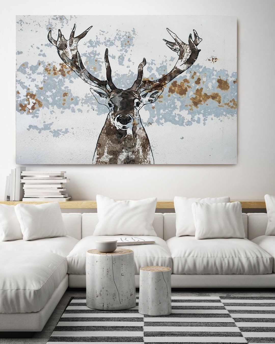 ELK Elk Painting, Elk Decor, Elk Wall Art, Elk Home Decor, Deer Gifts