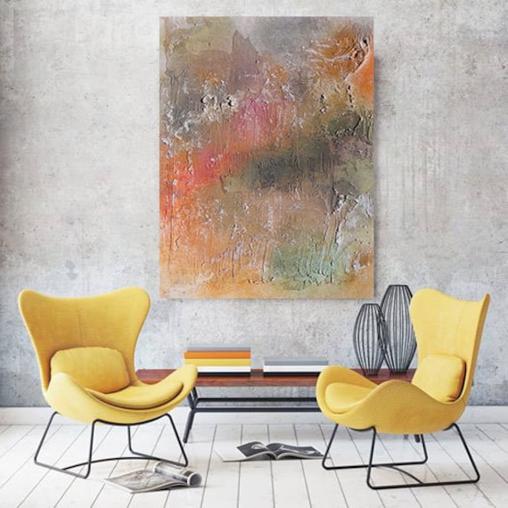 ORL-6940-1 Vibrant hues 6. Abstract Paintings Art, Wall Decor, Extra Large Abstract Colorful Canvas Art Print up to 72" by Irena Orlov