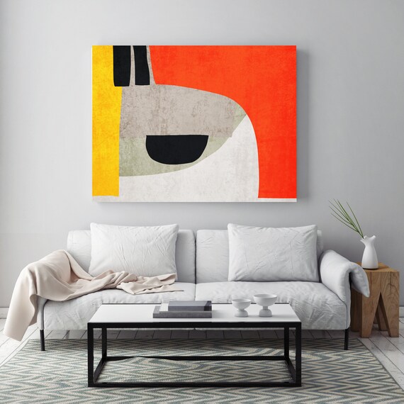 Abstract Shapes, Modern Wall, Mid Century Print, Minimalist, Scandinavian print Minimalist abstract Wall decor Minimalist Art, Office Art