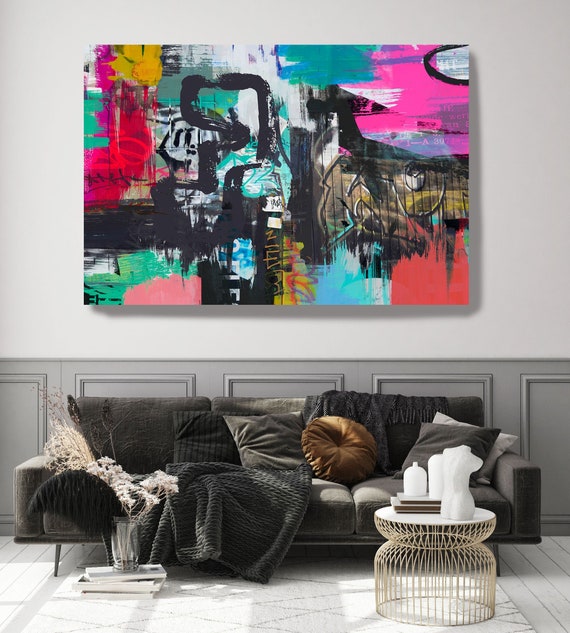 The Ability to Integrate, Street Art, Graffiti Art Print, Graffiti on canvas Street Art Painting Print on Canvas Graffiti Canvas Art Print