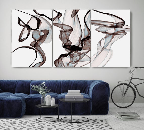 Triptych canvas print, 3 Panel Stretched Canvas Wall Art, Canvas Art Print, Abstract Wall Decor, Contemporary Art, Modern Canvas Art Print