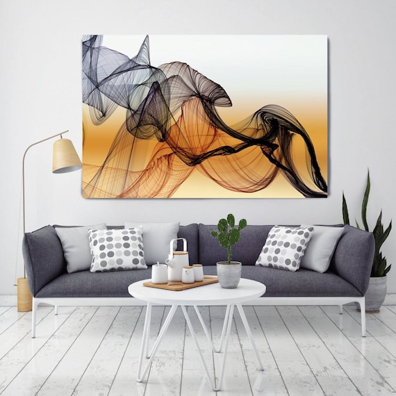 The Invisible World, 72 Inch Canvas, Canvas Print, Brown Abstract Art, Unique Abstract Art, Huge Canvas Wall Art, Wall Decor Canvas