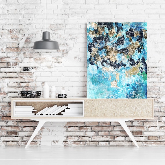 ORL-7369-2 The night-air colors. Abstract Paintings Art, Wall Decor, Extra Large Abstract Colorful Canvas Art Print up to 72" by Irena Orlov