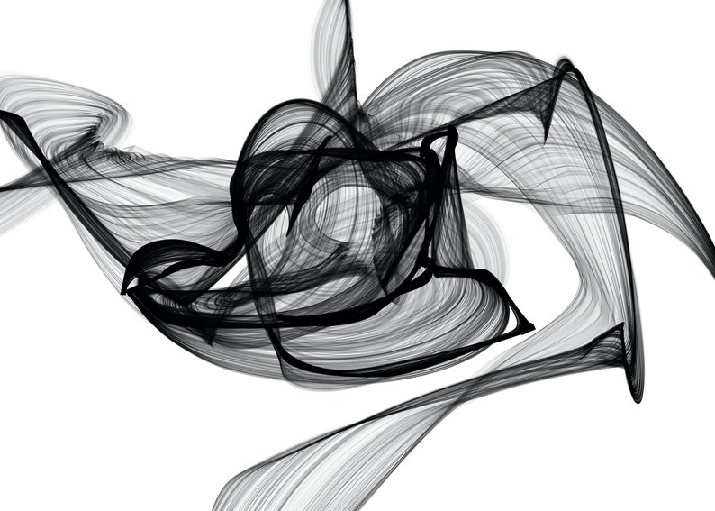 Contemporary Canvas Art Print Outbreak Minimalist Painting Canvas Print Minimalist Art New Media Wall Art Abstract Black and White