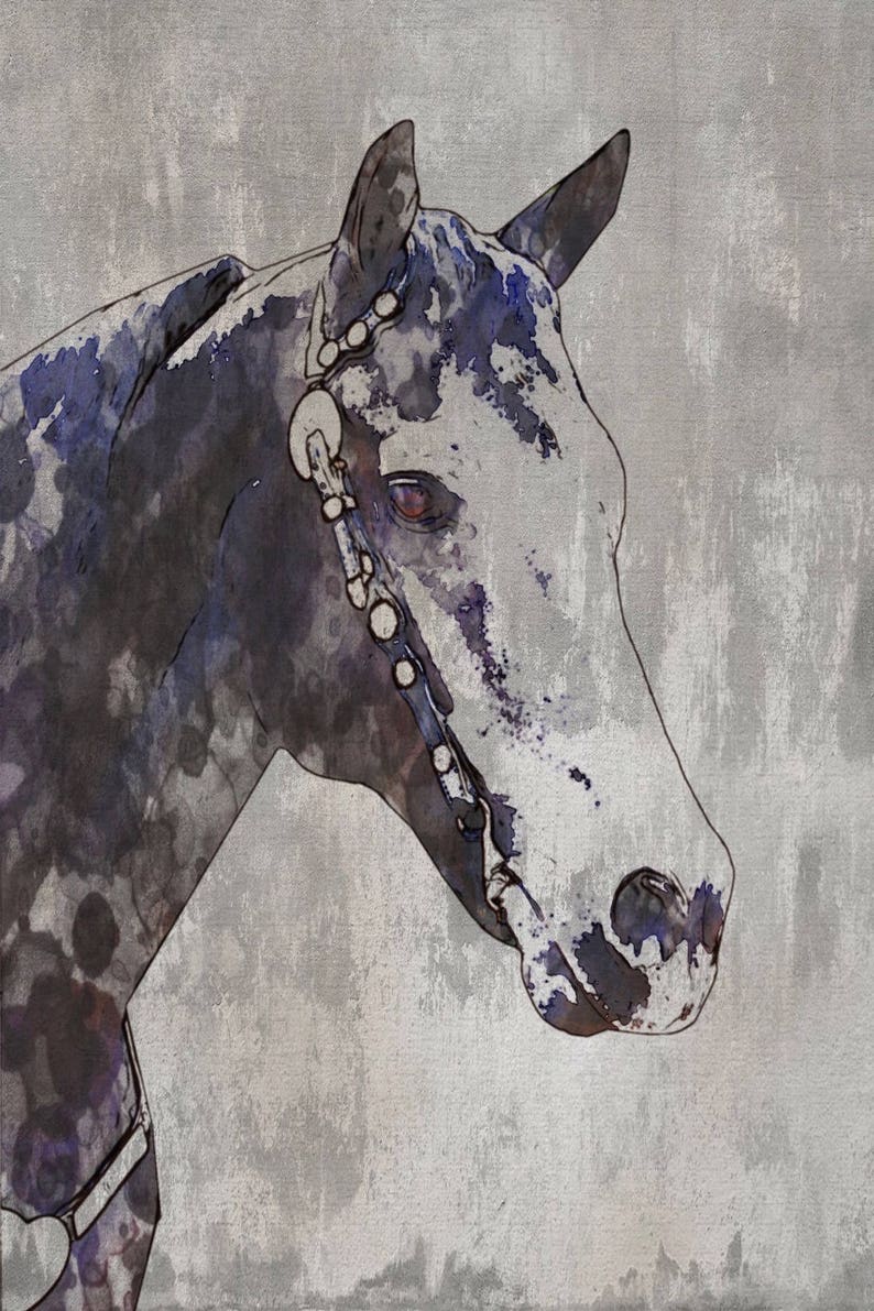 The Horse 2. Extra Large Rustic Horse Equine Wall Etsy