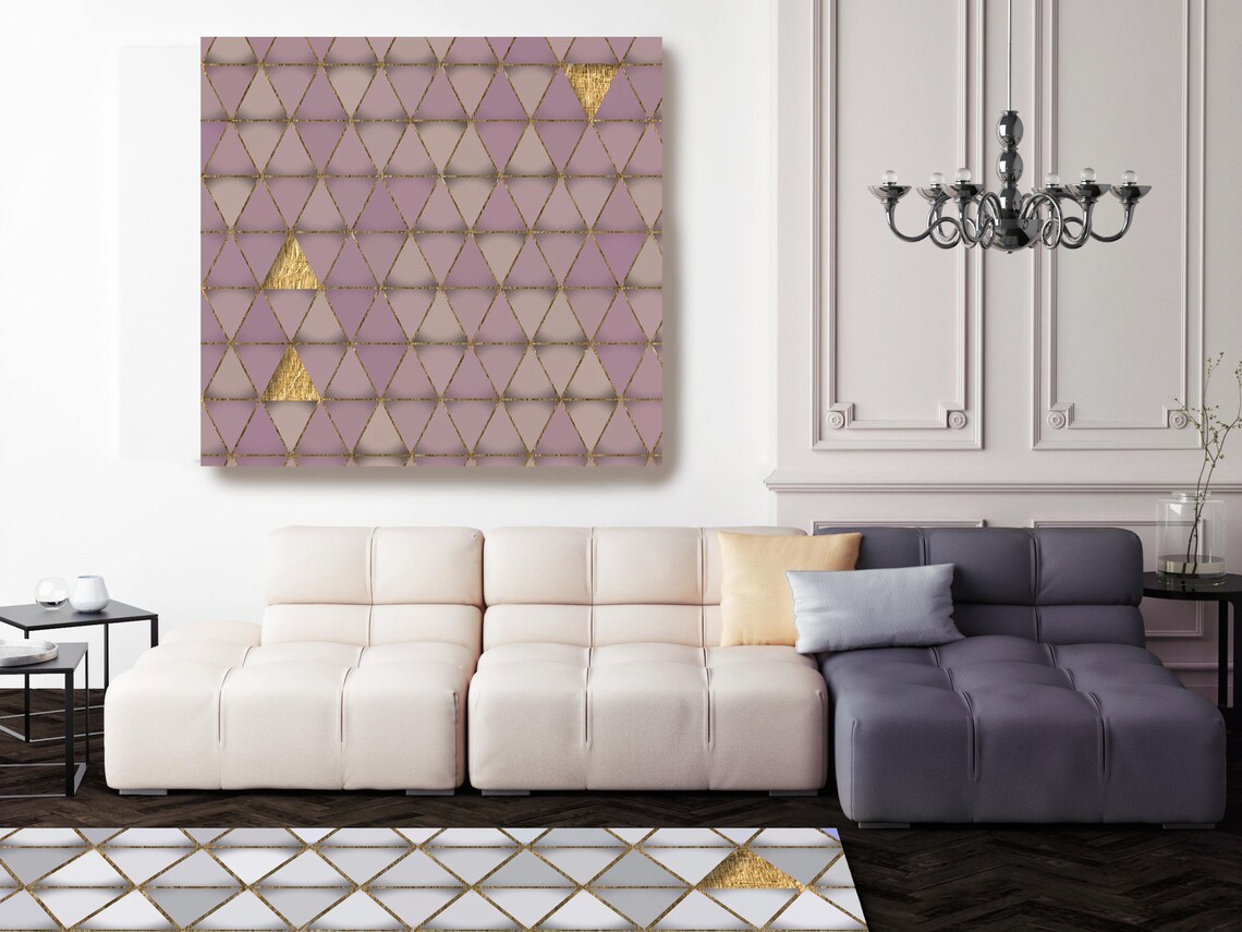 Blush Pink 2 Extra Große industrielle geometrische Blush Pink | Etsy