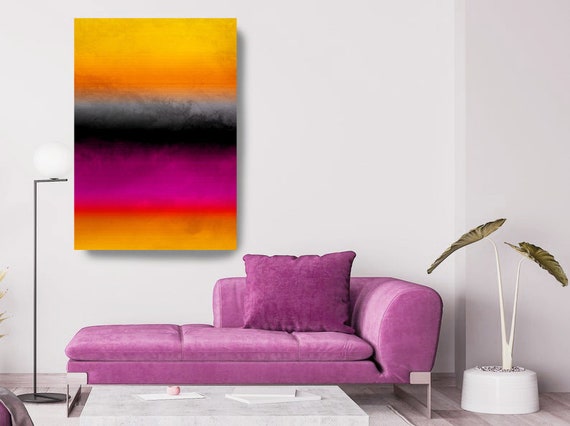 Art Abstract Painting Color-block Abstract Painting, Contemporary Art Hand Painted Extra Large, Canvas Print, Abstract Inspired by Rothko 73