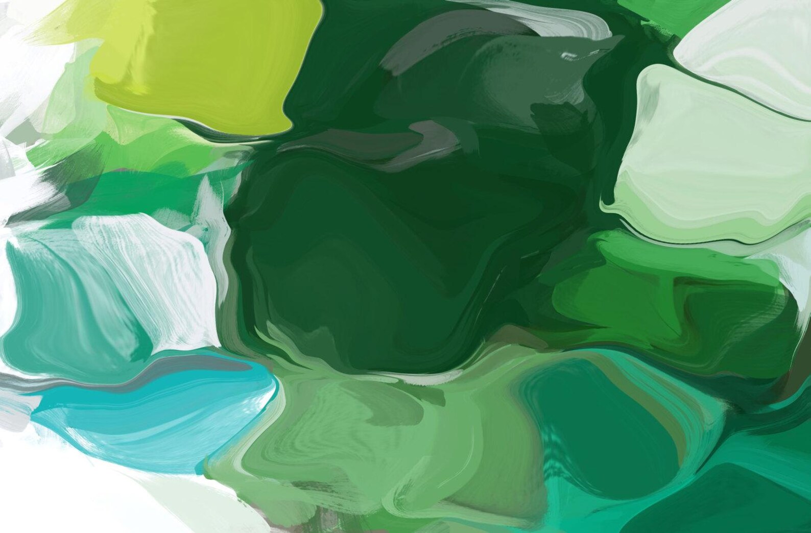 Ode to Spring. Green Abstract Paintings Art Extra Large | Etsy