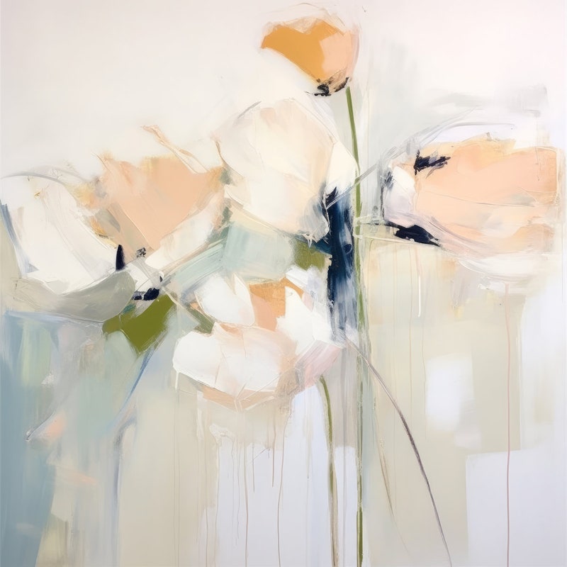 Abstract Flower Art - Etsy