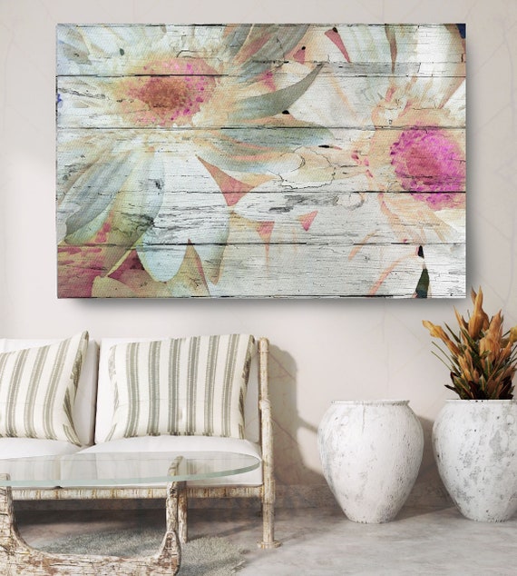 Vibrant Summer. Floral Painting, Pink White Abstract Art, Large Abstract Colorful Contemporary Canvas Art Print up to 72" by Irena Orlov