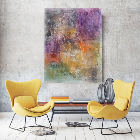 ORL-6936-1 Vibrant hues 2. Abstract Paintings Art, Wall Decor, Extra Large Abstract Colorful  Canvas Art Print up to 72" by Irena Orlov