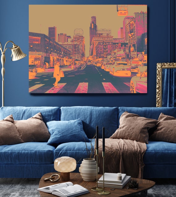 LA Industrial, Los Angeles Canvas Art Print, Cityscape Art, Los Angeles Art, Los Angeles Canvas Art Print, Los Angeles Iconic California Art