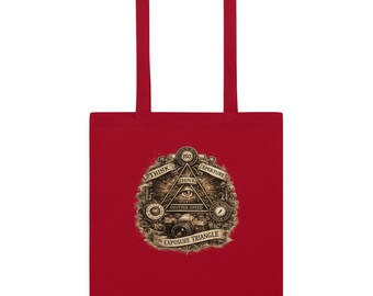 Bolso de mano de algodón con diseño triangular de exposición fotográfica, regalo para fotógrafos, bolso para amantes de la fotografía.