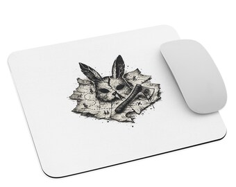 The Long Way to Bunny Man Bridge Mouse Pad, Virginia Folklore Desk Accessory, Urban Legend Mousepad