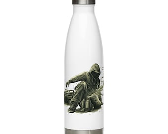 Dance Hip Survival Stainless Steel Water Bottle, Street Culture Gift