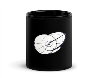 Asteroid Mining Silent Yield Mug, Space Gift, Sci-Fi Coffee Cup