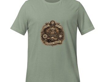 Fotografi exponering triangel unisex t-shirt, fotograf grafisk t-shirt, kameraälskare gåva
