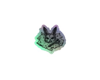 The Long Way to Bunny Man Bridge Holographic Sticker, Virginia Folklore Decal, Urban Legend Sticker