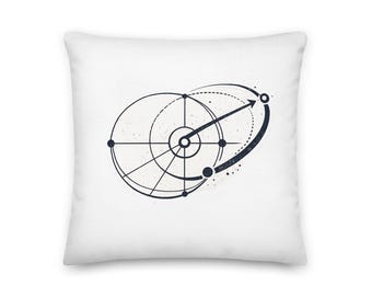 Asteroid Mining Silent Yield Pillow, Space Gift, Sci-Fi Home Decor