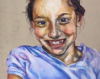 Customized Homemade Oil Pastel Portraits