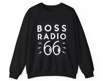 Boss Radio 66 Sweatshirt | Retro Radio Logo Crewneck