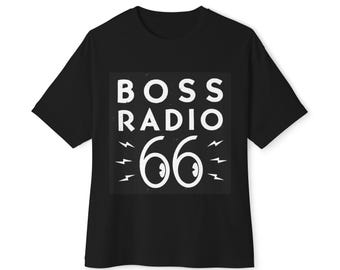 Boss Radio 66 Tee | Retro Radio Logo Shirt, Vintage 60s Rock Design