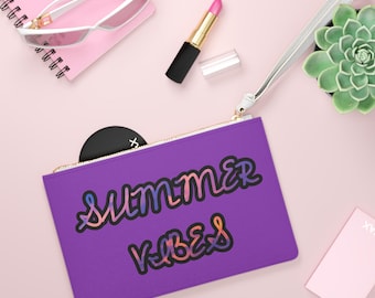 Bolso de mano Summer Vibes morado estilo playero