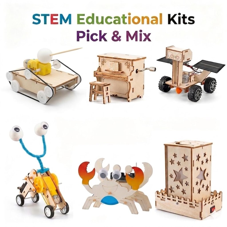 Pick & Mix DIY Build Wooden Montessori Toy Science Experiment Educational STEM Kit for kids Birthday Gift Set Age 6 7 8 9 10 11 12 13 14 image 4