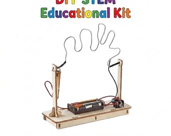 STEM DIY Wooden Cross Fire Toy Science Experiment Educational Kit for Kids Children Birthday Party Gift bag Age 6 7 8 9 10 11 12 13 14