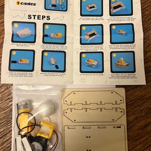 STEM DIY Wooden Electric Tank Toy Science Experiment Educational Kit for Kids Children Birthday Party Gift Bag Age 6 7 8 9 10 11 12 13 14 image 4