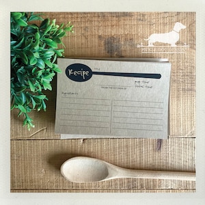 Une cuillerée de cassonade. Lot de cartes de recettes Une douzaine de boulangers (quantité 13) (3 x 5, 4 x 6, style vintage, cadeau de douche nuptiale, mariage rustique)
