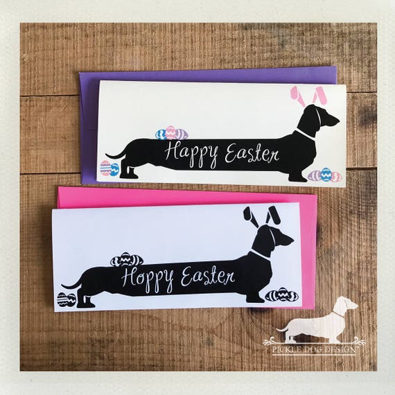 Long Doxie Bunny. Note Card