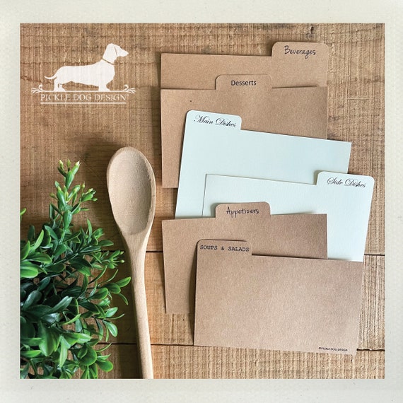 DISCOUNT DEAL! 3x5 Recipe Divider Cards (No. 45)