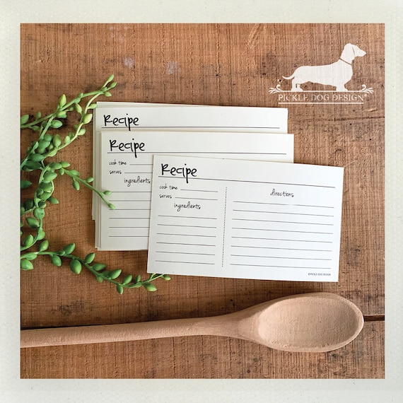 Abby. A Baker's Dozen (Qty 13) Set of Recipe Cards