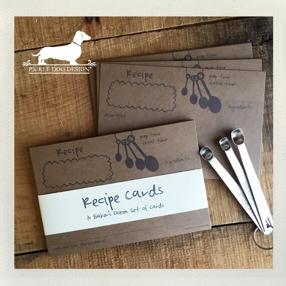 Bubbly. A Baker's Dozen (Qty 13) Set of Recipe Cards