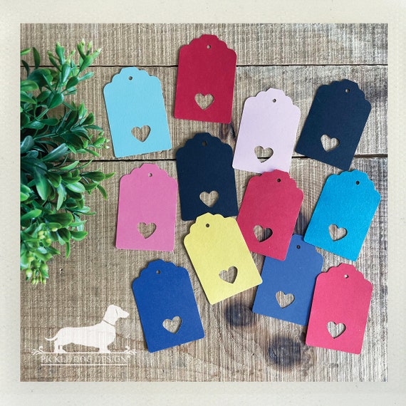 DISCOUNT DEAL! Colorful Heart. Gift Tags (Set of 12)