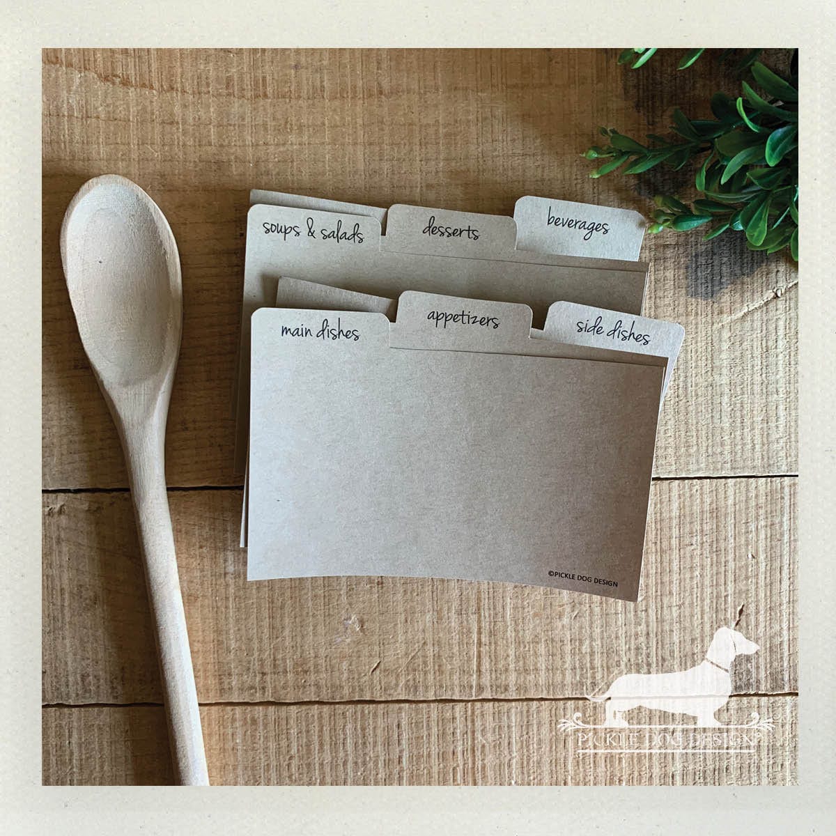 DOLLAR DEAL! 3x5 Recipe Divider Cards