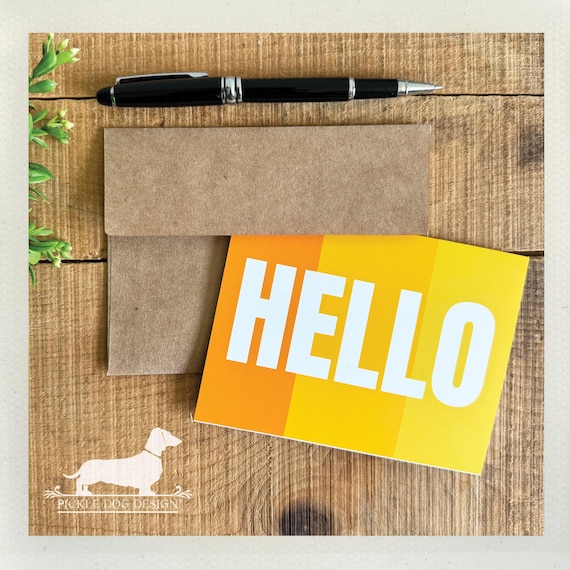 DISCOUNTED! Hello. Note Card