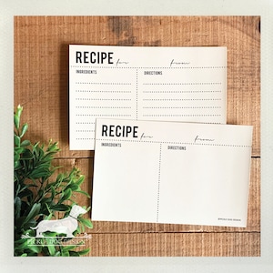Kraft classico. A Baker's Dozen (Qty 13) Set di biglietti per ricette - (3x5, 4x6, stile vintage, semplice, carino bomboniera per addio al nubilato, rustico, sotto i 15 anni)
