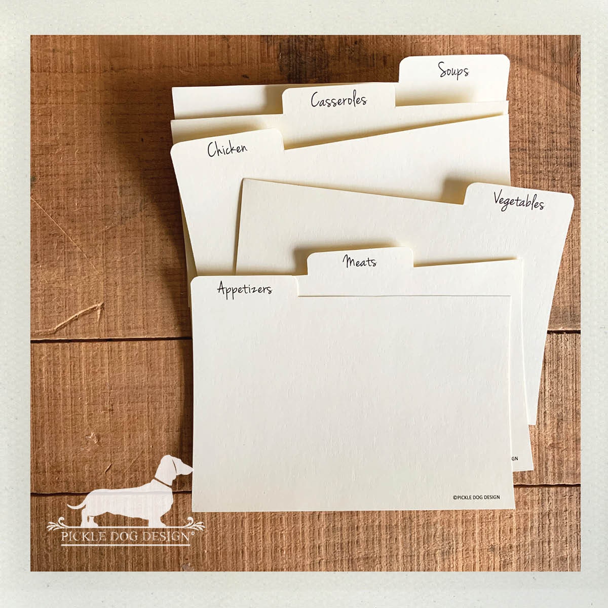 DOLLAR DEAL 4x6 Recipe Divider Cards