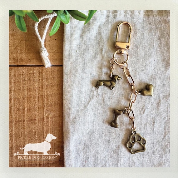 Dachshund Lover. Bag Charm