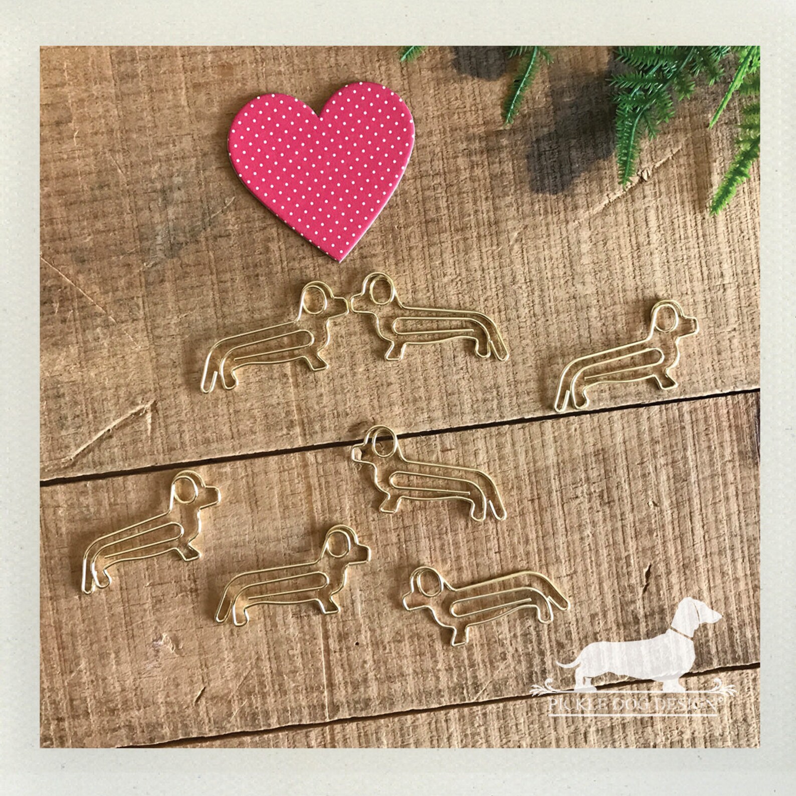 Doxie Paperclips dachshund Dog Long Dog Vintagestyle Etsy