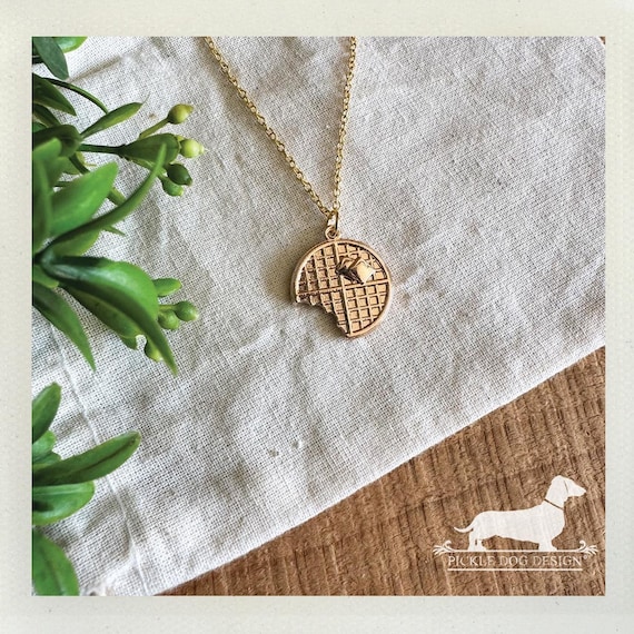 Waffle Lover. Necklace