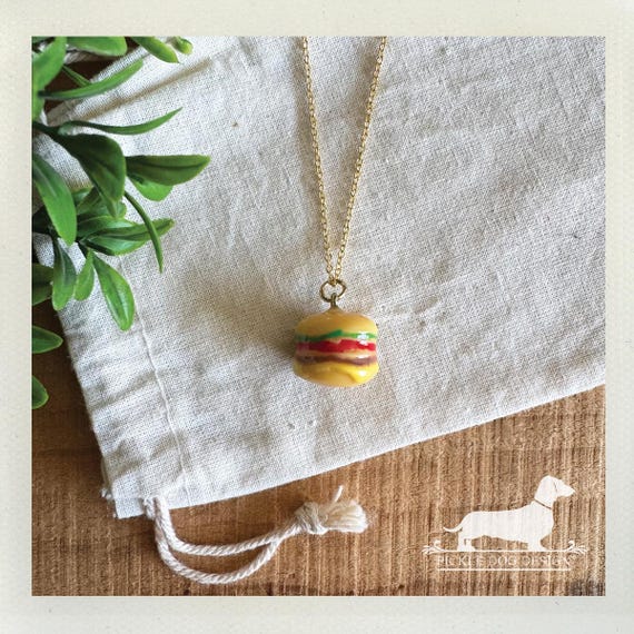 Burger. Necklace
