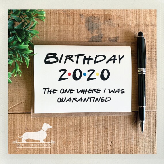 2020 Birthday. Note Card