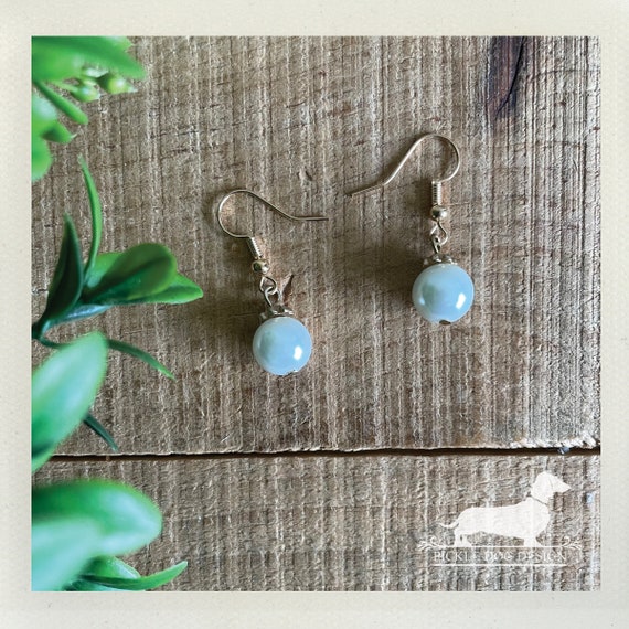 Pearl Drop. Dangle Earrings